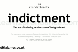 Indictment Definition